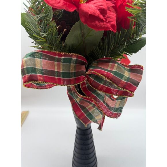 Ashland Christmas noel small cone poinsettia & peony - Picture 4 of 7